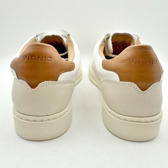 Vionic Mens Lucas ll Sneakers US 11 EU 44 White Leather NWOB - Picture 9 of 12
